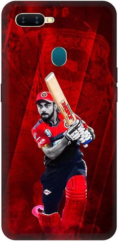 3D U PRINT Back Cover for OPPO A5s ,CPH1909 , Kohli,MS Dhoni,rohit sharma  (Red, Waterproof, Pack of: 1)
