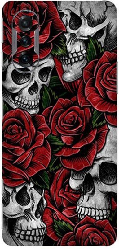 Jeeva Creation Xiaomi Poco F3 GT, xiaomi poco f3 gt Mobile Skin  (Ultra Super Rosses And Skulls Skin With High Matte Finish.)
