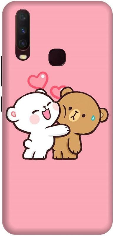 URCHIN Back Cover for vivoY17 teddy bear, love, cute, I love you, cute teddy, miss you  (Multicolor, Shock Proof, Pack of: 1)