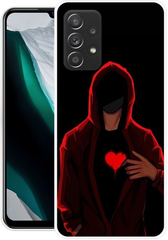 BLUEZAP Back Cover for Samsung Galaxy A52s 5G  (Black, Red, Grip Case, Silicon, Pack of: 1)