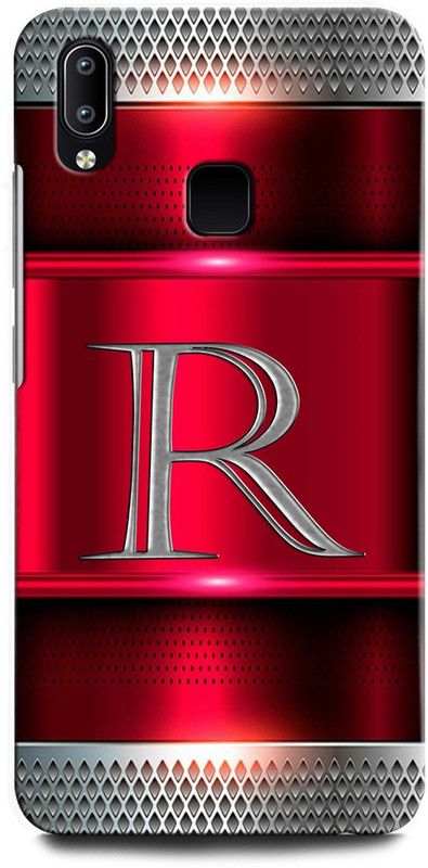 INTELLIZE Back Cover for Vivo V9 1723 R, R LETTER, R DESIGN, R ALPHABET, R NAME  (Multicolor, Hard Case, Pack of: 1)