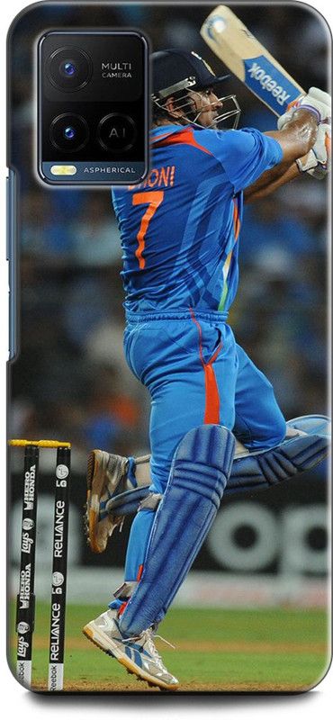 KEYCENT Back Cover for Vivo Y21T MS DHONI, MAHENDRA SINGH DHONI, INDIA, CRICKET, SPORTS  (Multicolor, Shock Proof, Pack of: 1)