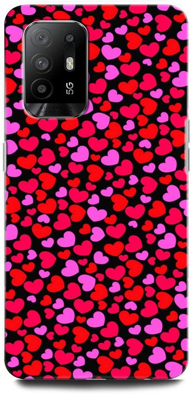 ORBIQE Back Cover for OPPO F19 Pro+ 5G CPH2213 RED HEART, LOVE, SWEET HEART, FUNNY, ROMANTIC  (Multicolor, Hard Case, Pack of: 1)