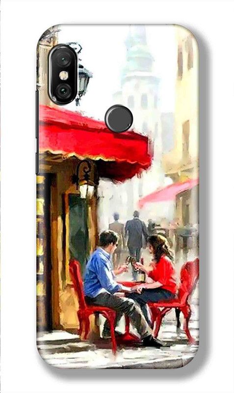 HIDENPILLAR Back Cover for Mi Redmi Note 6 Pro  (Multicolor, 3D Case, Pack of: 1)