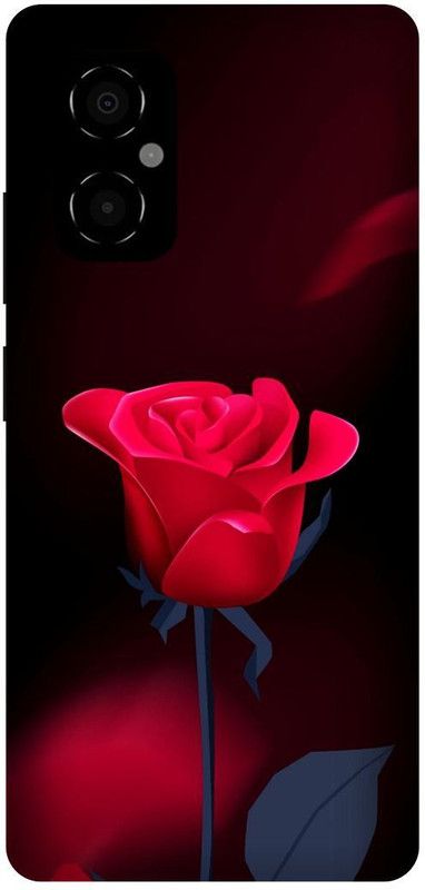 play fast Back Cover for POCO M4 5G, MZB0BRWIN, ROSE, RED, ROSE, ROSES, FLOWER, NATURE  (Red, Hard Case, Pack of: 1)