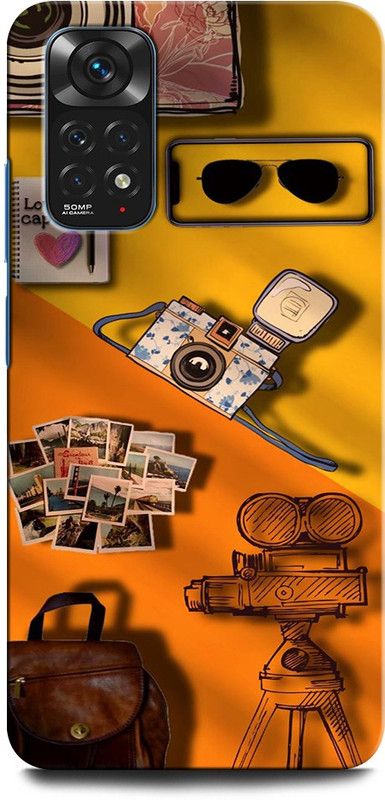 INTELLIZE Back Cover for Redmi Note 11 CAMERA, BOOK, BAG, WALL, SUNGLASS  (Multicolor, Hard Case, Pack of: 1)