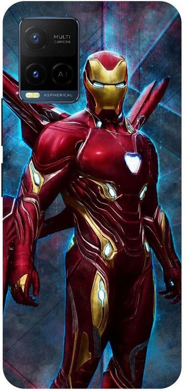 THE NARAYANA COLLECTIONS Back Cover for VIVO Y21A-2149-IRONMAN,IRON,MAN,AVENGERS,ROBOT  (Multicolor, Hard Case, Pack of: 1)