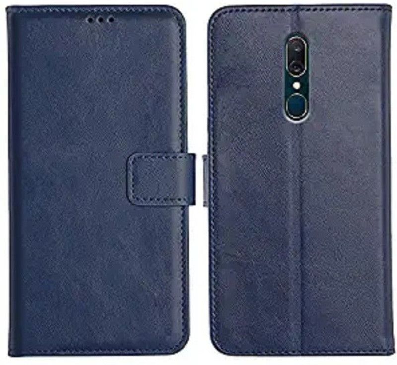 Urban Tech Flip Cover for Oppo A9Flip Case | Magnetic Closure | Shock Proof Wallet Flip Cover  (Blue, Magnetic Case, Pack of: 1)