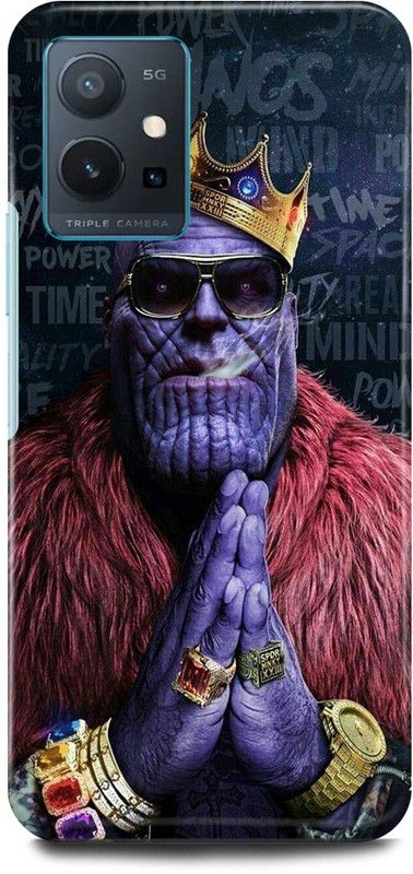 FIKORA Back Cover for OPPO K10, CPH2373, THANOS, FUNNY, MARVEL, VILLIAN  (Purple, Hard Case, Pack of: 1)