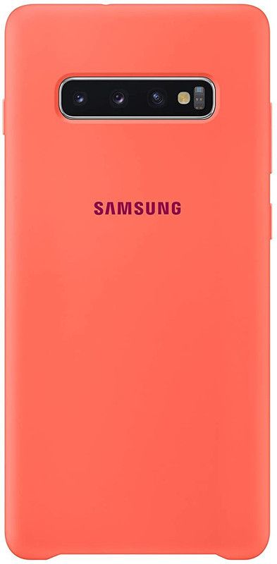 LOWCOST ASM Back Cover for SAMSUNG GALAXY S10 PLUS  (Pink, Grip Case, Silicon, Pack of: 1)