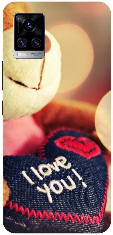 URCHIN Back Cover for Vivo V20 Pro teddy bear, love, cute, I love you, cute teddy, miss you  (Multicolor, Shock Proof, Pack of: 1)