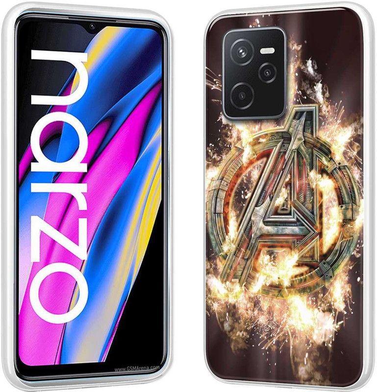eBoggy Back Cover for Realme Narzo 50a Prime  (Multicolor, Dual Protection, Silicon, Pack of: 1)