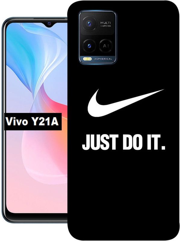 Ghumakkad Back Cover for Vivo Y21A  (Black, Silicon, Pack of: 1)