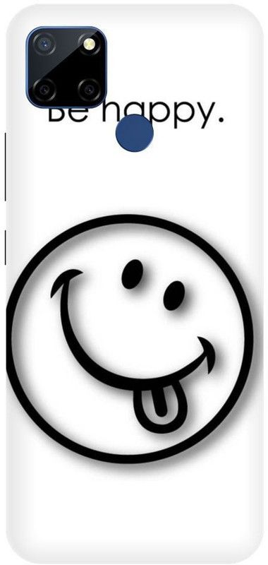 ZIGTOZAG SHOPPE Back Cover for Realme C12  (Black, White, Hard Case)