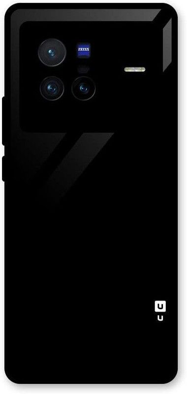 Yebhi Online Back Cover for Vivo X80 5G |Premium Quality Glass| Stunning Look| Slim Fit  (Black, Grip Case, Pack of: 1)