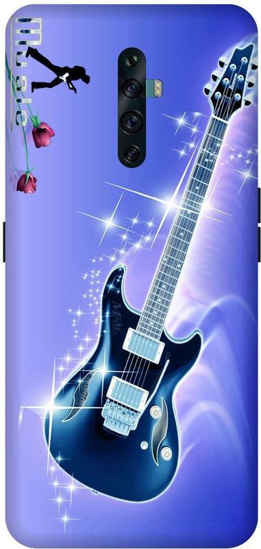 itrusto Back Cover for OPPO Reno2 F , OPPO Reno2 F Guitar BACK COVER  (Multicolor, Hard Case, Pack of: 1)