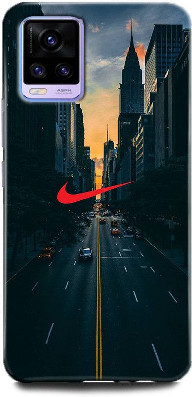 Afterglow Back Cover for Vivo V20 NIKE ABSTRACT, BRANDS, LOGOS, MINIMAL, NIKE, POWDER, SHAPES  (Multicolor, Shock Proof, Pack of: 1)