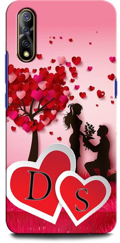 GRAFIQE Back Cover for Vivo Z1x DS, D LOVE S, S LOVE D, D LETTER, S LETTER, DS NAME  (Multicolor, Shock Proof, Pack of: 1)