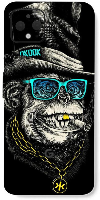 LAMHA Google Pixel 4Xl Mobile Skin  (Ultra Super Smart And Crazy Monkey With High Matte Finish.)