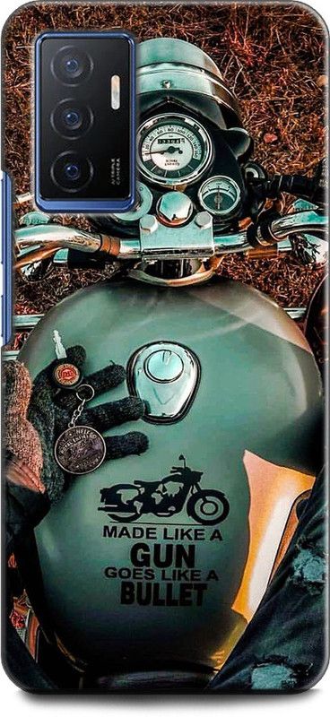 INDICRAFT Back Cover for Vivo V23e, V2126 5G BIKE, BULLET, RIDER, ROYAL ENFIELD  (Multicolor, Shock Proof, Pack of: 1)
