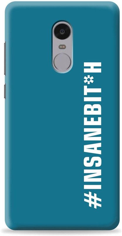 Loffar Back Cover for Mi Redmi Note 4  (Blue, White, Shock Proof, Pack of: 1)