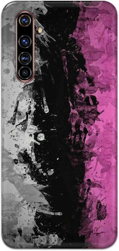 NDCOM Back Cover for Realme X50 Pro Pink Black Pattern Printed  (Multicolor, Hard Case, Pack of: 1)
