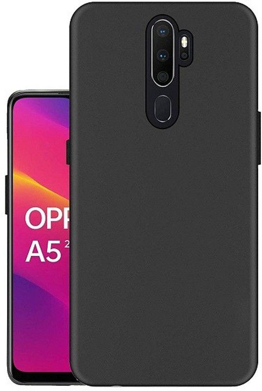Power Back Cover for Oppo A5 2020  (Black, Pack of: 1)