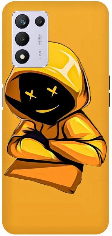 THE NARAYANA COLLECTIONS Back Cover for REALME 9 SE- RMX3461-HACKER,MARSHMELLO,SMILE,MASK,NINJA  (Multicolor, Hard Case, Pack of: 1)