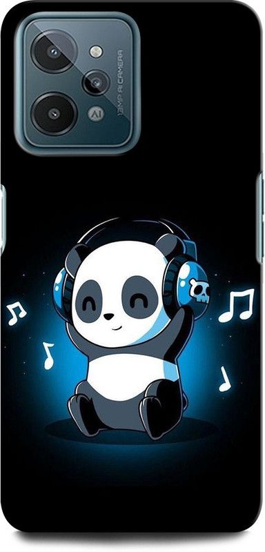 INTELLIZE Back Cover for Realme C31 PANDA, LOVE, BEAR, AMOR, PANDA SLEEP  (Multicolor, Hard Case, Pack of: 1)