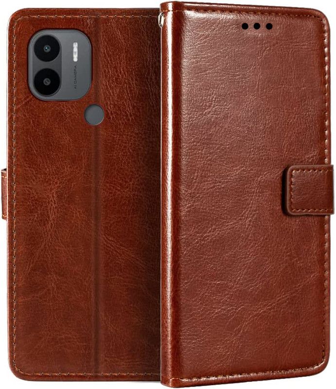CASETON Back Cover for Redmi A1 Plus, Redmi A1+  (Brown, Pack of: 1)