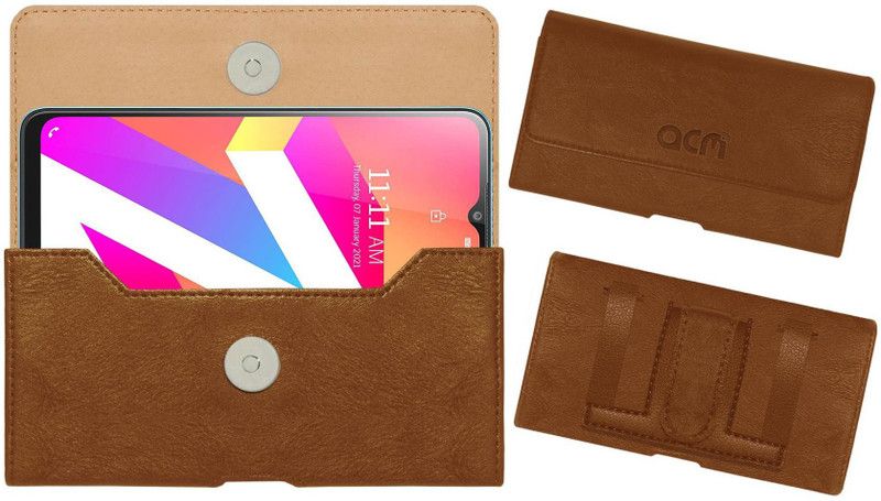 ACM Pouch for Lava Z3  (Gold, Holster, Pack of: 1)