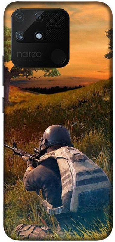 XLIQ Back Cover for Realme Narzo 50A  (Multicolor, Flexible, Silicon, Pack of: 1)