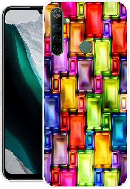 RJ14 (Online) Back Cover for Realme 5, Realme 5i, Realme Narzo 10, Realme 5s  (Multicolor, Silicon, Pack of: 1)