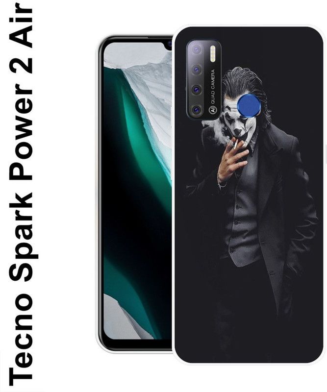 JATLAND Back Cover for Tecno Spark Power 2 Air  (Black, Grip Case, Silicon)