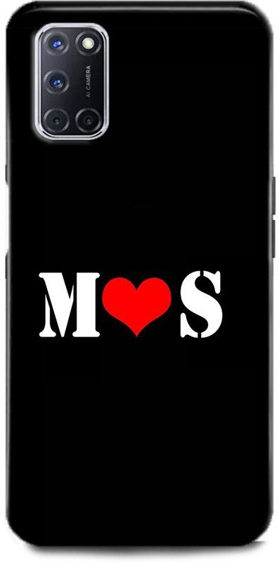 Afterglow Back Cover for Oppo A52 M S, M LOVES S, NAME, LETTER, ALPHABET, MS LOVE, HART  (Multicolor, Shock Proof, Pack of: 1)