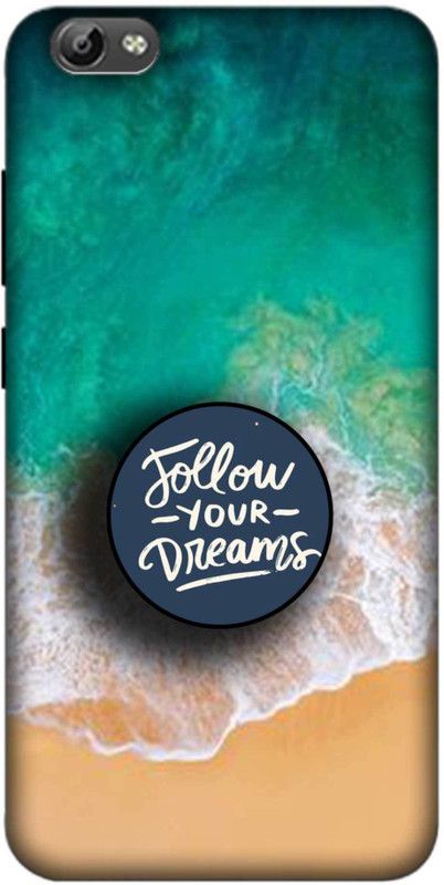 NDCOM Back Cover for VIVO Y67 Ocean Beach Follow Your Dreams Printed  (Multicolor, Hard Case, Pack of: 2)