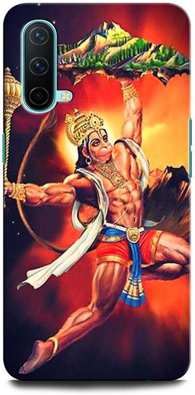 ORBIQE Back Cover for OnePlus Nord CE 5G HANUMAN JI , LORD HANUMAN, GOD, BAJRANGBALI  (Multicolor, Hard Case, Pack of: 1)