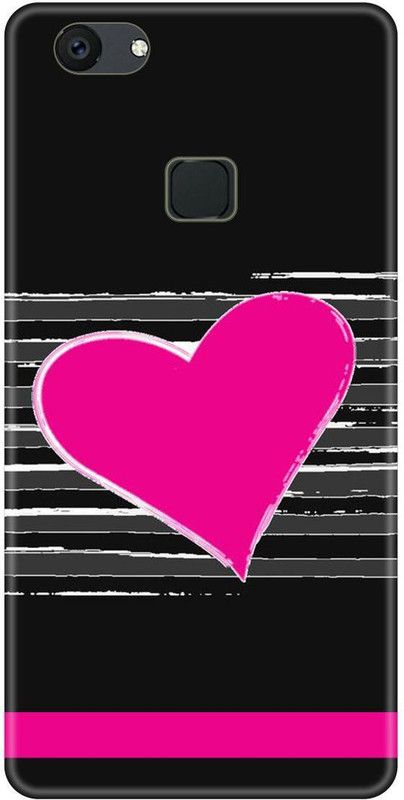 Golimar Back Cover for Vivo V7 Plus  (Pink, Black)