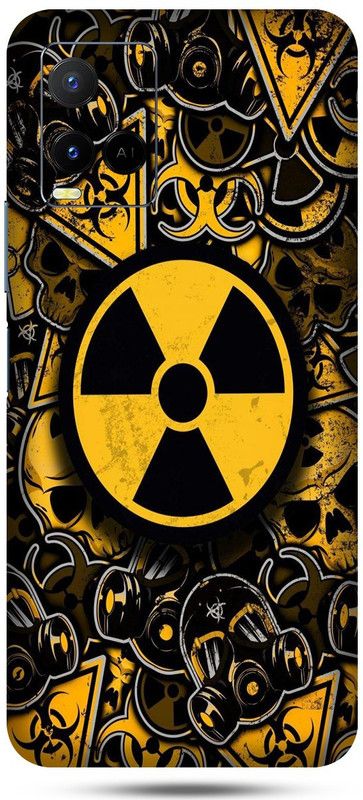 CLAXA Radioactive Vivo V21 Back Skin Guard....., Radioactive Mobile Skin  (Radioactive Skin With Super matte finish.....)