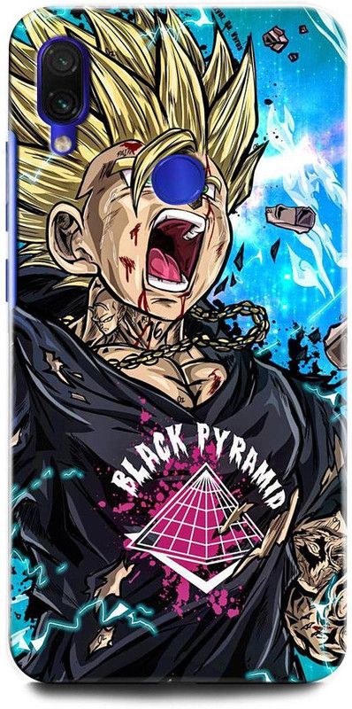 INTELLIZE Back Cover for Redmi Note 7 MZB7263IN GOKU, DRAGON BALL Z, ANIME, SUPERSAIYAN  (Multicolor, Hard Case, Pack of: 1)