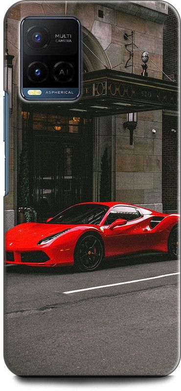 KEYCENT Back Cover for Vivo Y21A, V211 FERRARI, FERRARI LOGO, CAR, SUPERCAR, SPORTS CAR  (Multicolor, Shock Proof, Pack of: 1)