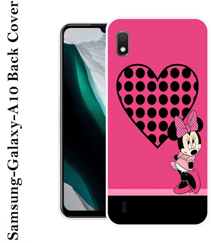 SHREE BALAJI Back Cover for Samsung Galaxy A10  (Pink, Black, Silicon)