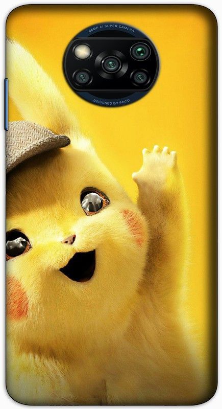 CROKIAN Back Cover for POCO X3  (Yellow, Hard Case, Pack of: 1)