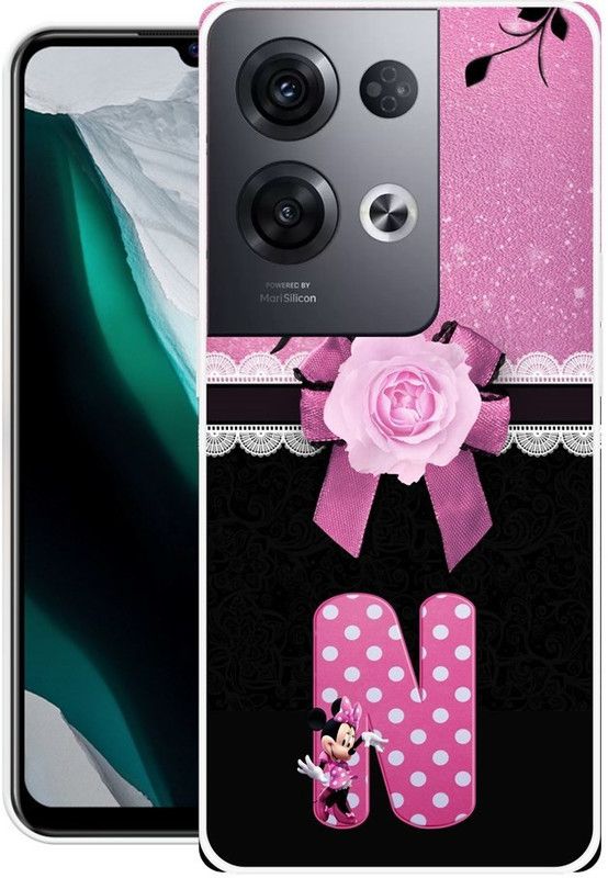 KLC Back Cover for Oppo Reno8 Pro 5G  (Pink, Black, Grip Case, Silicon)