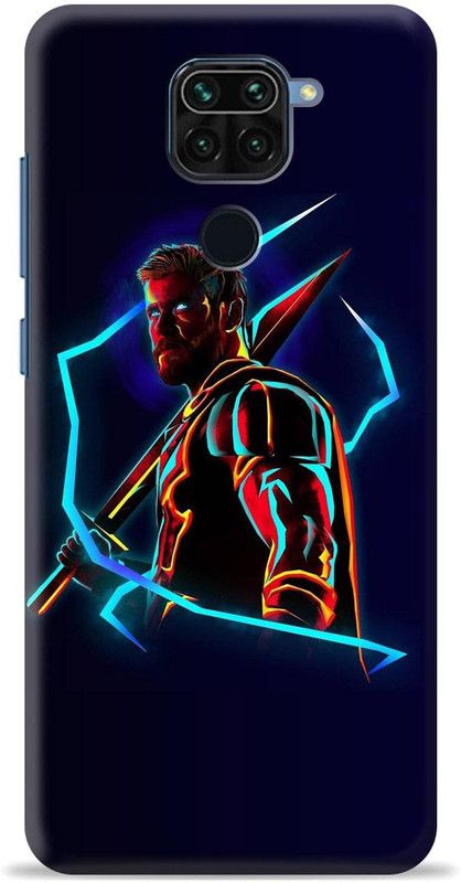 Loffar Back Cover for Mi Redmi Note 9  (Black, Shock Proof, Pack of: 1)