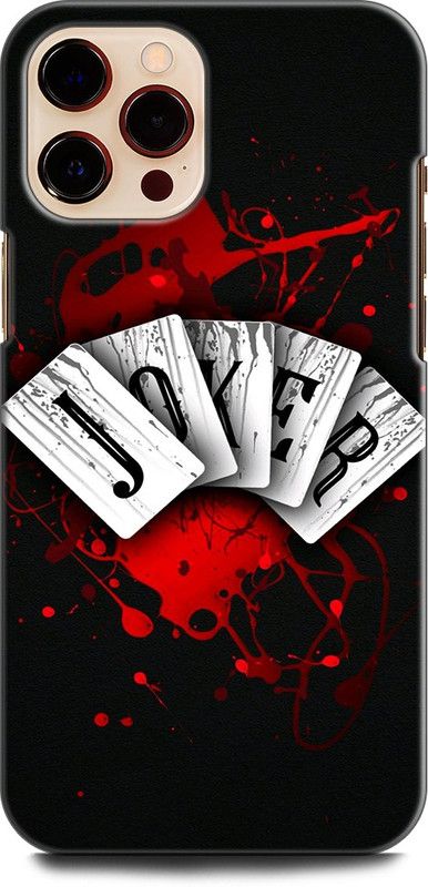 WallCraft Back Cover for APPLE iPhone 12 Pro JOKER, CARD, SPLATTER, QUOTES, PAINT  (Multicolor, Dual Protection, Pack of: 1)