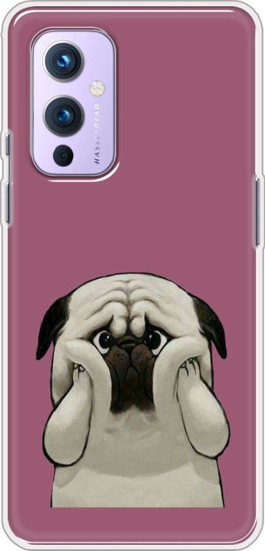 Appcityprint Back Cover for OnePlus 9  (Pink, Beige, Grip Case, Silicon, Pack of: 1)