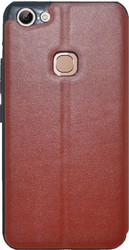 COVERBLACK Flip Cover for Vivo 1803 /Vivo Y81 / Y83 / Vivo 1802  (Brown, Grip Case, Pack of: 1)