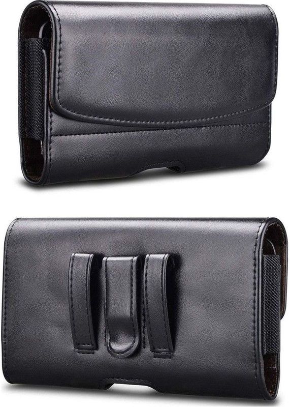 Shock Proof Pouch for Infinix Hot 7  (Black, Holster, Pack of: 1)
