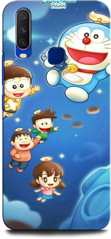 GRAFIQE Back Cover for Vivo Y12 1904/PD1901EF_EX DORAEMON, NOBITA, CARTOON, FUNNY, CUTE, DORAEMON, DOREMON  (Multicolor, Shock Proof, Pack of: 1)